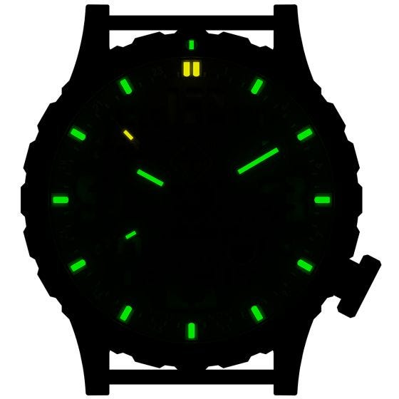 Hazard 4 Heavy Water Diver Titanium Tritium Watch Blacktie White GMT Green/Yellow