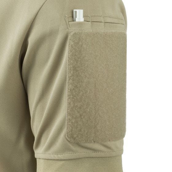 Hazard 4 Quickdry Undervest Plain Front Battle Polo Shirt Tan