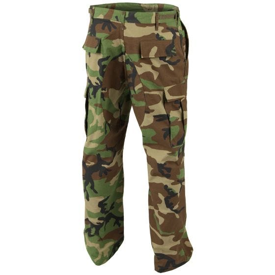 Helikon Genuine BDU Trousers Polycotton Ripstop Woodland