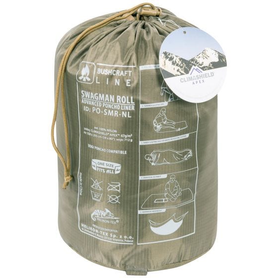 Helikon Swagman Roll Poncho Climashield Apex Coyote