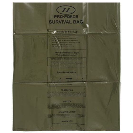 Highlander Emergency Survival Bag Olive