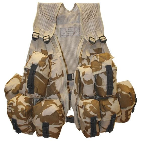 Highlander Infantry Assault Vest Spanish Clips DPM Desert