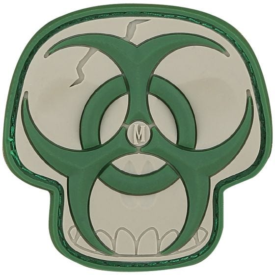 Maxpedition Biohazard Skull (Arid) Morale Patch