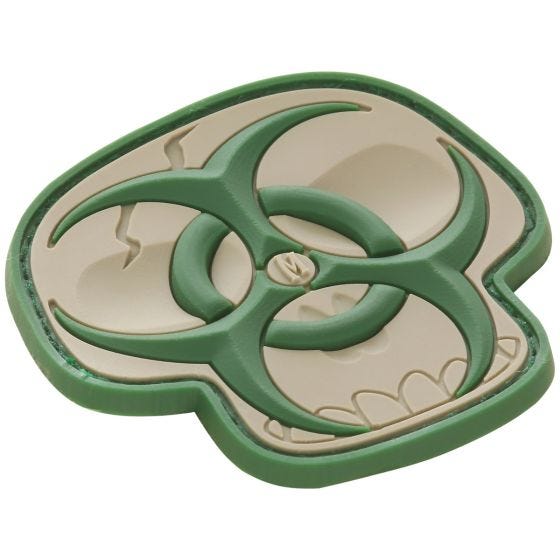 Maxpedition Biohazard Skull (Arid) Morale Patch