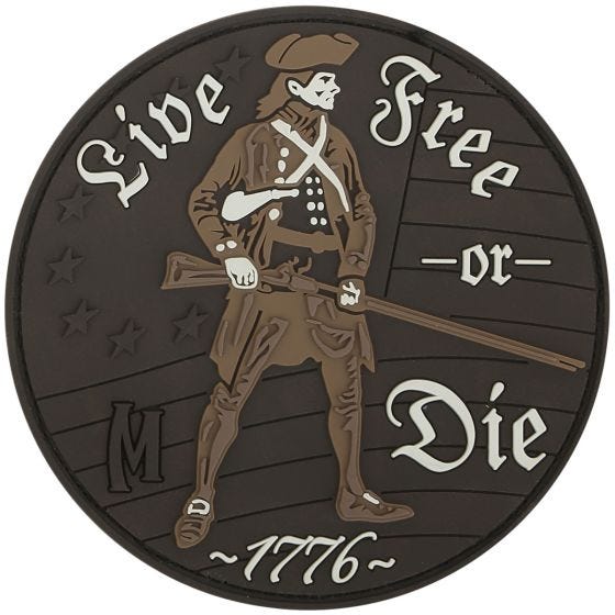 Maxpedition Live Free or Die (Arid) Morale Patch