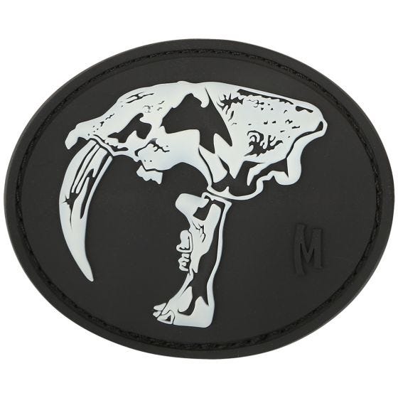 Maxpedition Sabertooth Skull (Glow) Morale Patch