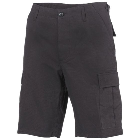 MFH US BDU Bermuda Shorts Ripstop Black