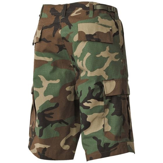 MFH US BDU Bermuda Shorts Ripstop Woodland