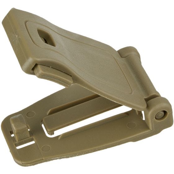 MFH Plastic MOLLE Adapter Clip Coyote Tan