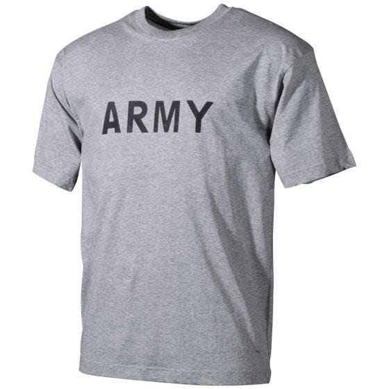 MFH T-shirt Grey with Army Print