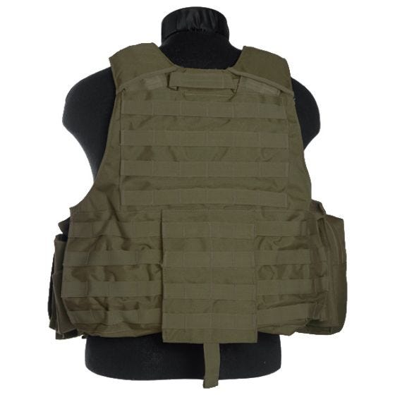 Mil-Tec M.Release MOLLE Combat Vest Olive