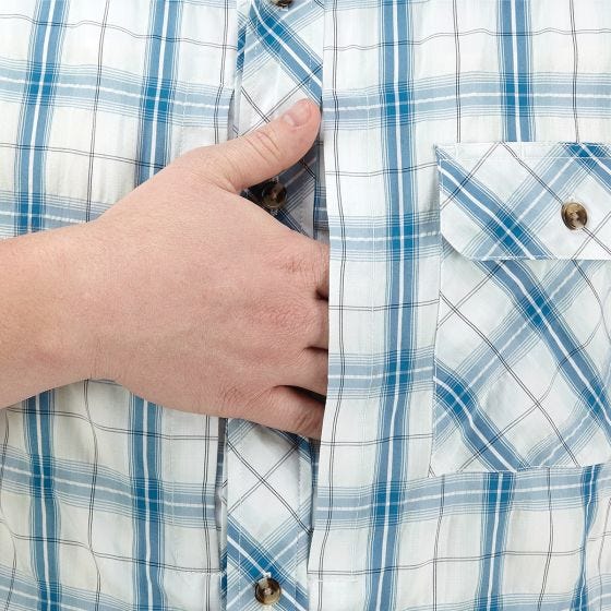 Propper Covert Button-Up Short Sleeve Shirt Mallard Plaid