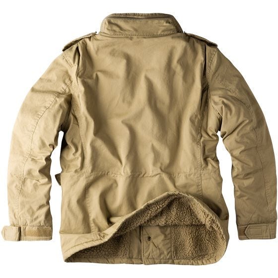 Surplus Paratrooper Winter Jacket Beige Washed