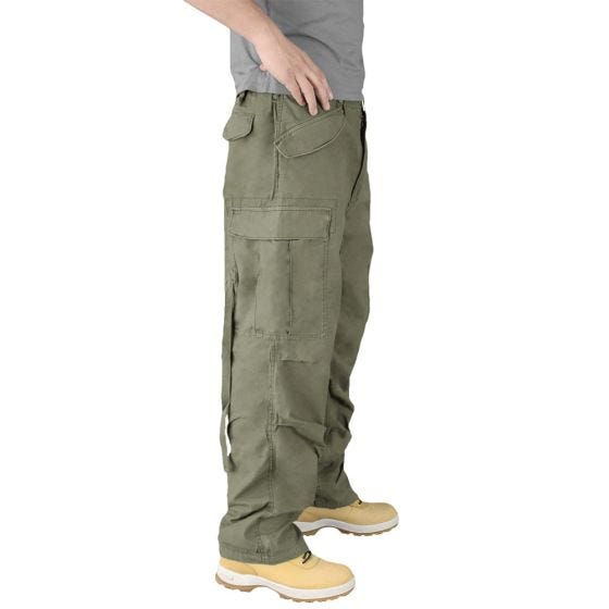 Surplus Vintage Fatigues Trousers Olive