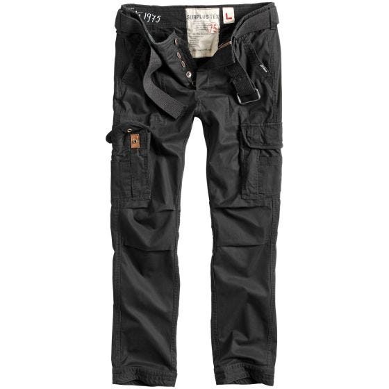 Surplus Premium Slimmy Trousers Black Washed
