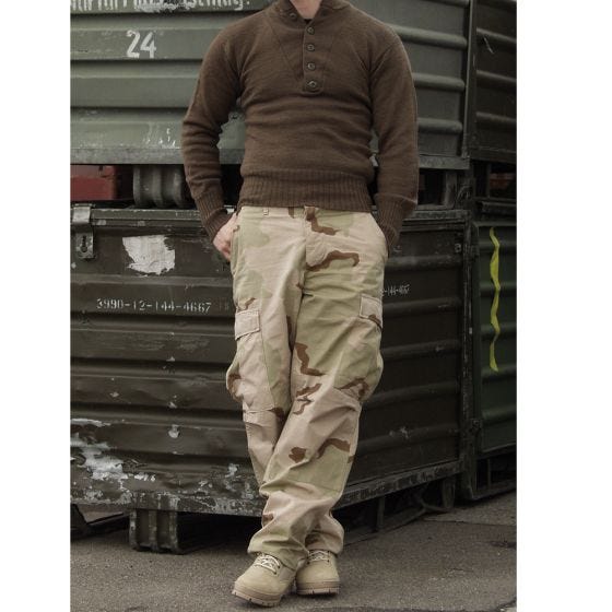 Teesar BDU Trousers Ripstop 3-Colour Desert