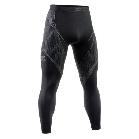 Tervel Optiline Long Bottoms Black/Grey