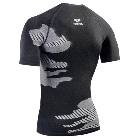 Tervel Optiline Light Shirt Short Sleeve Black/Light Grey